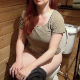 Lucy Loo records herself taking a shit sitting on a toilet while staying at a rustic cabin. Presented in 720P HD. 103MB, MP4 file. About 8 minutes.